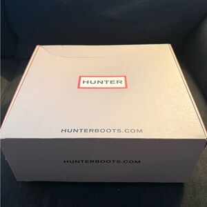 Hunter White Boots with Red Accents